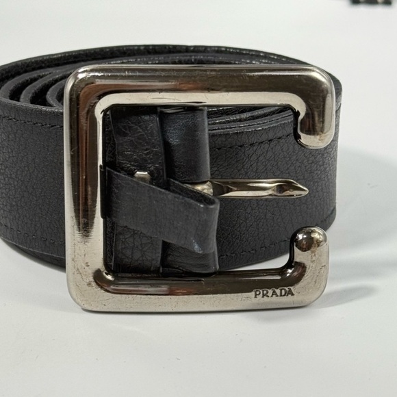 Prada Saffiano Leather belt size 30-32” - Picture 1 of 4